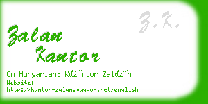 zalan kantor business card